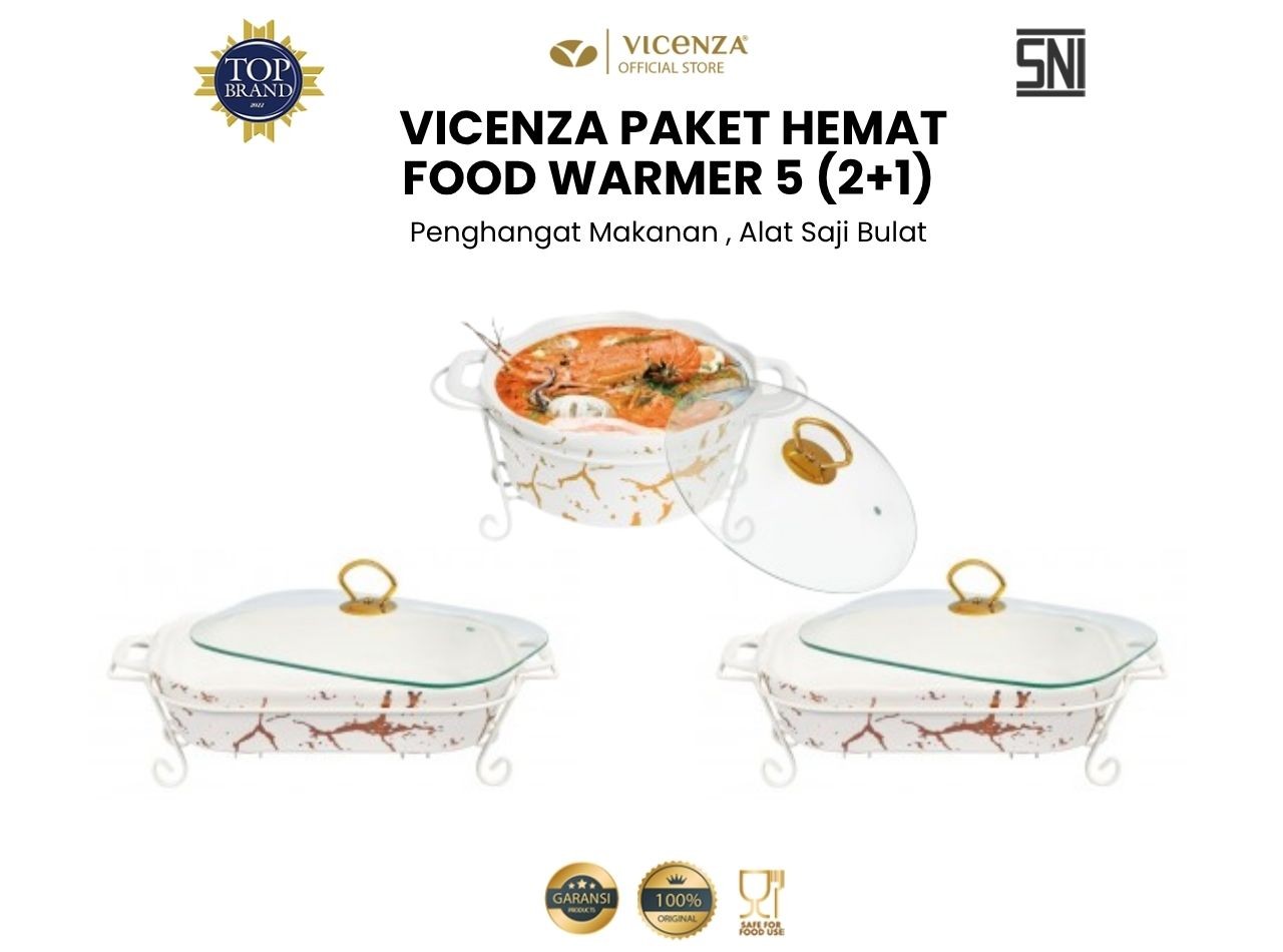 Paket Hemat Food Warmer 5 (2+1) Putih